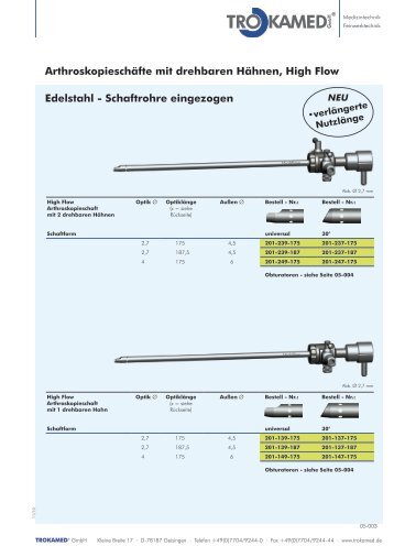 Katalogseite 05-003 - Trokamed GmbH