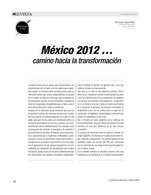Edición 07/12/2012 - La Revista Peninsular