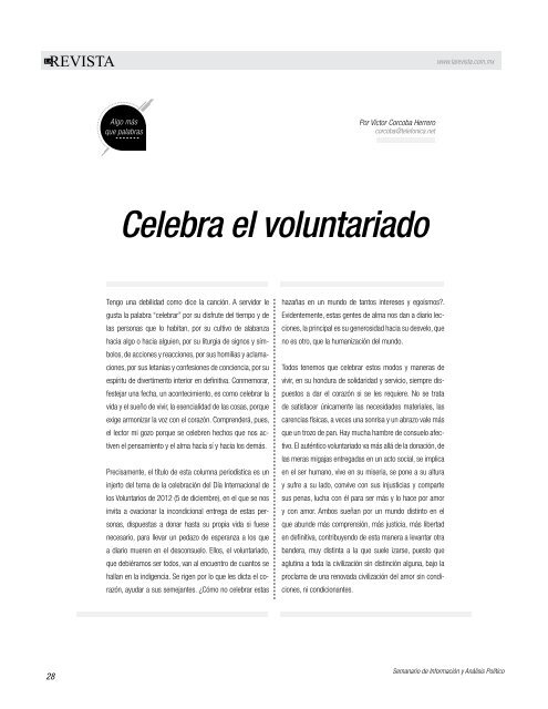 Edición 07/12/2012 - La Revista Peninsular