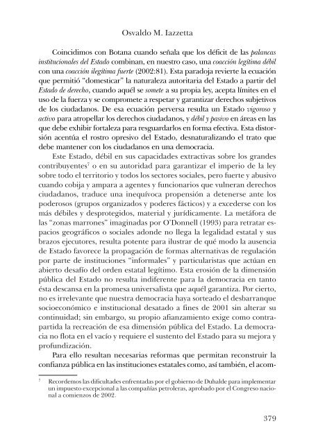 La democracia y los vaivenes dee los público-estatal. - Sociedad ...