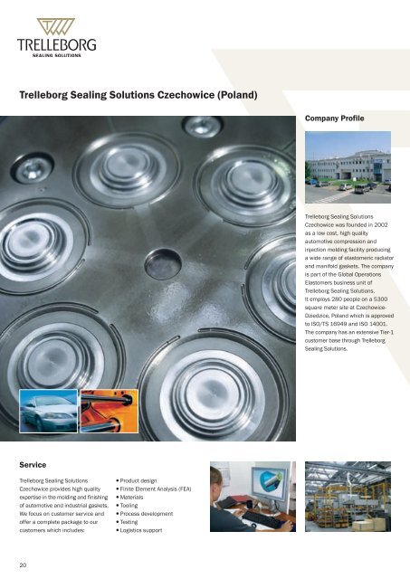 Global Manufacturing Capabilities - Trelleborg Sealing Solutions