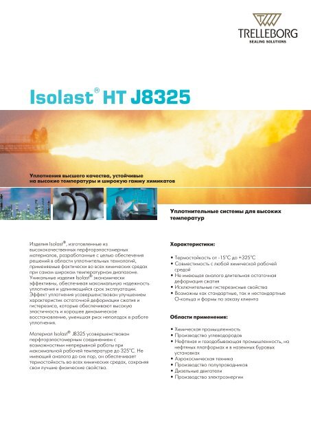 Isolast® HT J8325 - Trelleborg Sealing Solutions