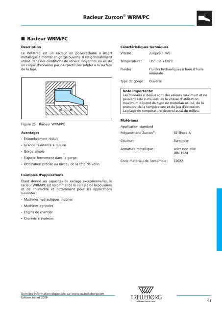 Joints hydrauliques - Trelleborg Sealing Solutions