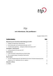 wir informieren, Sie profitieren - Ttp.de