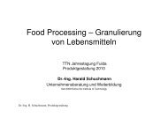 Food Processing â Granulierung von Lebensmitteln - TTN-Hessen
