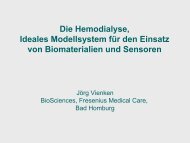 Die Hemodialyse, ein ideales Modellsystem für den ... - TTN-Hessen