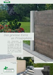 Exklusive Mauer-Abdeckplatten - UHL Verbundstein AG