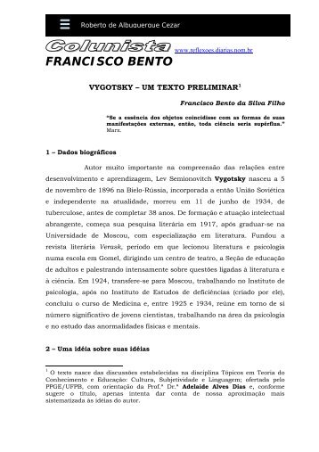 vygotsky - um texto preliminar