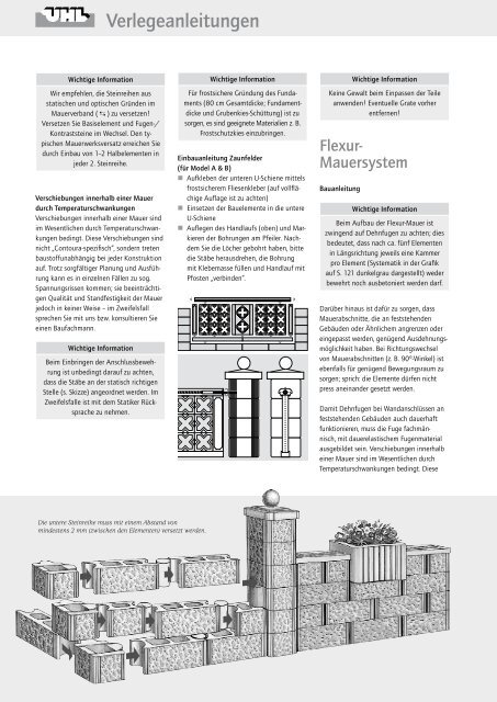 Verlegeanleitungen - UHL Verbundstein AG