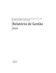 Relatório de Contas 2010 - Cuidados de Saúde Primários