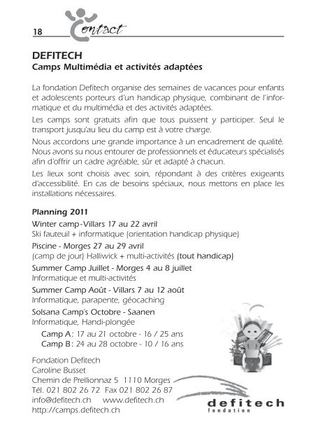 Bulletin de l'Association Cerebral Vaud - Vereinigung Cerebral