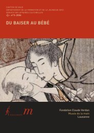 DU BAISER AU BÉBÉ - Fondation Claude Verdan