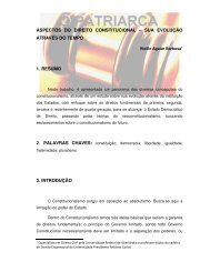aspectos do direito constitucional – sua evolução através ... - Unipac