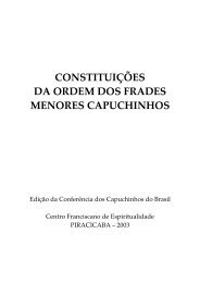 constituições da ordem dos frades menores capuchinhos