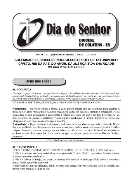 Cantar A Vida Sempre, PDF, Jesus