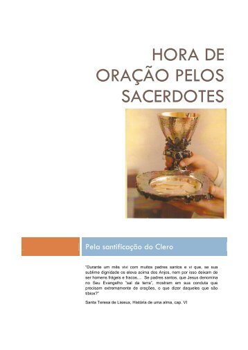 HORA DE ORAÇÃO PELOS SACERDOTES