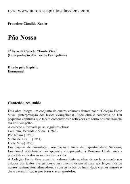 Cap 71 - ESTUDANDO O LIVRO PÃO NOSSO - Sacudir o pó - Chico Xavier