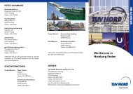 Wo Sie uns in Hamburg finden - TÜV NORD Gruppe