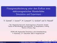 Simulation und Experiment - TU Bergakademie Freiberg