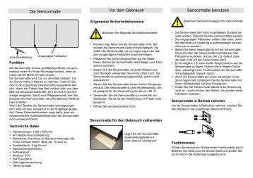 Sensormatte zum Anschluss an Steckvorrichtung - Tunstall GmbH