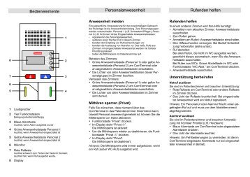 EccoLine ComTerminal Bedienungsanleitung - Tunstall GmbH