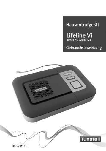 Gebrauchsanweisung für Lifeline Vi 57008-624 - Tunstall GmbH