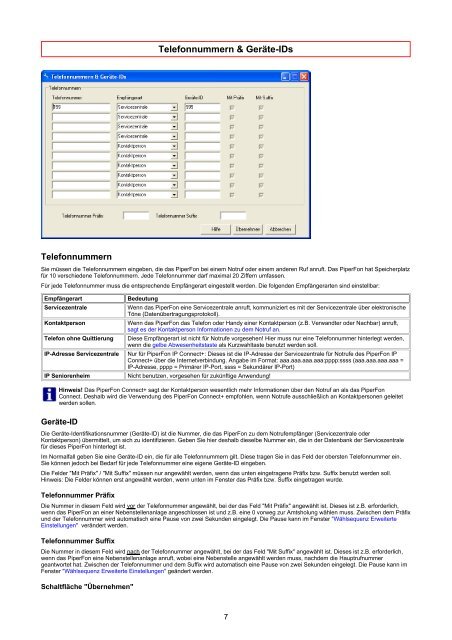 Online-Hilfe für PC Connect Programmiersoftware ... - Tunstall GmbH