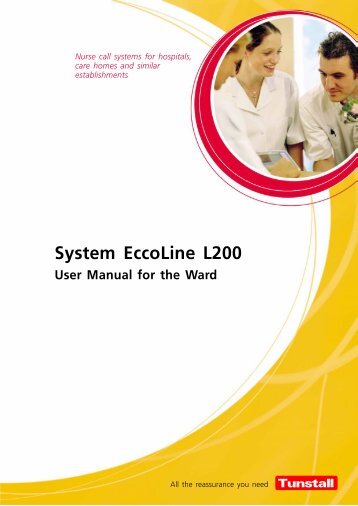 System EccoLine L200 - User manual for the ward - Tunstall GmbH