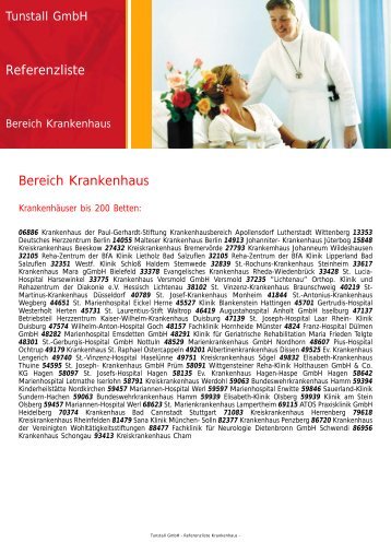 referenzen krankenhaus.pdf - Tunstall GmbH