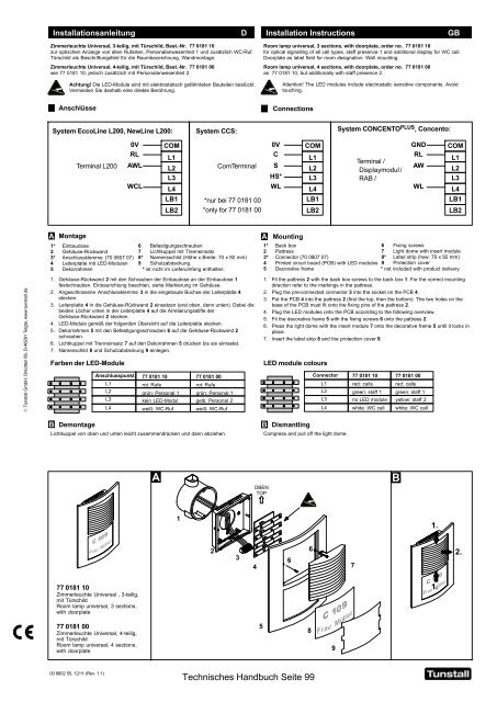 CONCENTO PLUS Technisches Handbuch - Tunstall GmbH