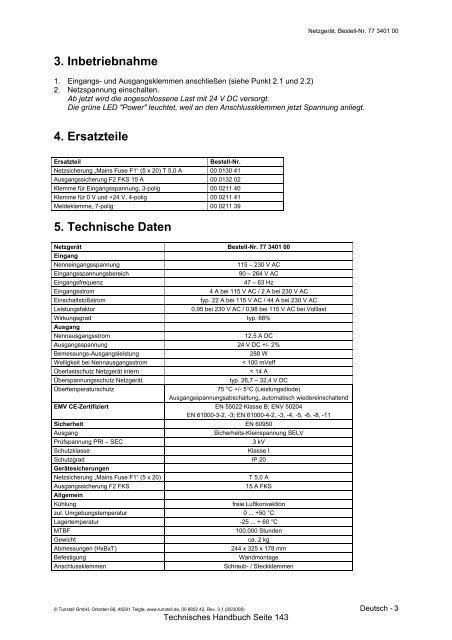 CONCENTO PLUS Technisches Handbuch - Tunstall GmbH