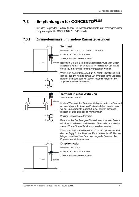 CONCENTO PLUS Technisches Handbuch - Tunstall GmbH