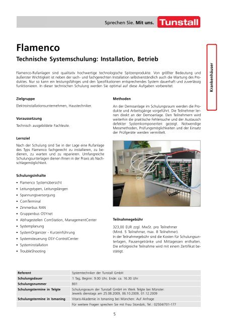 Schulungsprogramm d - Tunstall GmbH