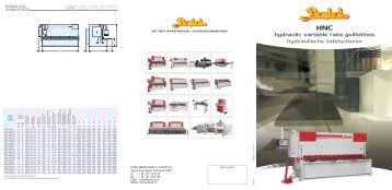 Kulissenschnitt Tafelscheren, hydr., bis 30mm ... - Tusch und Richter