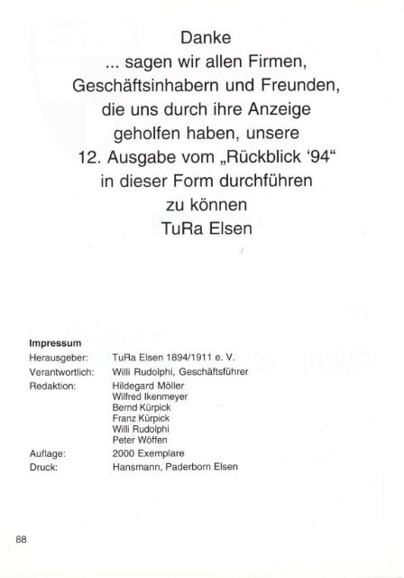 1994 - TuRa Elsen 1894/1911 e.V.