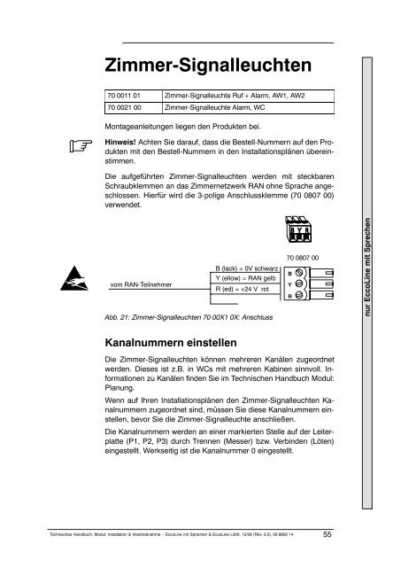 EccoLine Installation - Tunstall GmbH