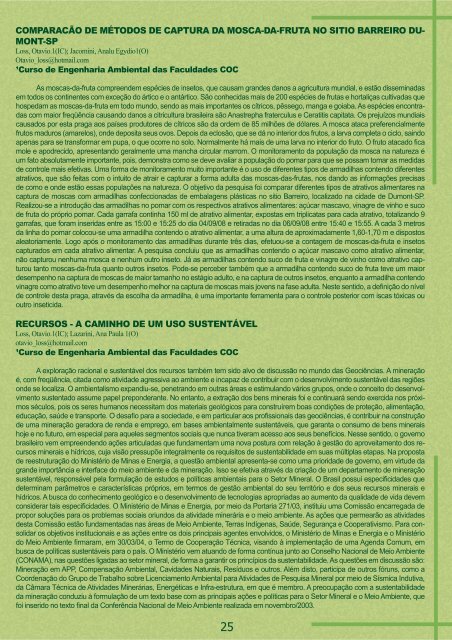 2008 – Caderno de Resumos - Núcleo de TCC e IC