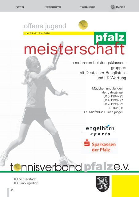 Pfälzer Tennis 02/2010 - Tennisverband Pfalz eV