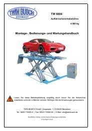 Auffahrscherenhebebühne - Twin Busch GmbH