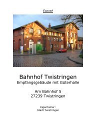 Exposé Bahnhof - Stadt Twistringen