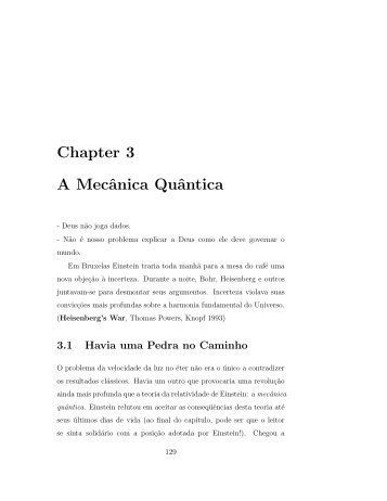 Chapter 3 A Mecânica Quântica - Prof. Alex Física e Matemática