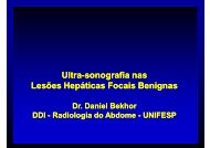Ultrassonografia nas lesões hepáticas focais ... - (DDI) - UNIFESP