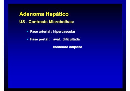 Ultrassonografia nas lesões hepáticas focais ... - (DDI) - UNIFESP