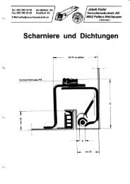 Scharniere und Dichtungen - Jakob Keller Verschlusstechnik AG