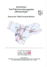 Sachlicher Teil-Flächennutzungsplan Windenergie ... - Ubstadt-Weiher