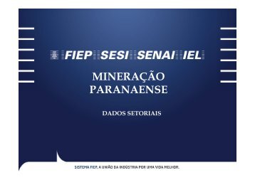 Dados Mineracao Parana - Fiep