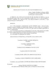 RESOLUÇÃO Nº 025/2012-TCE, DE 8 DE NOVEMBRO ... - TCE / RN