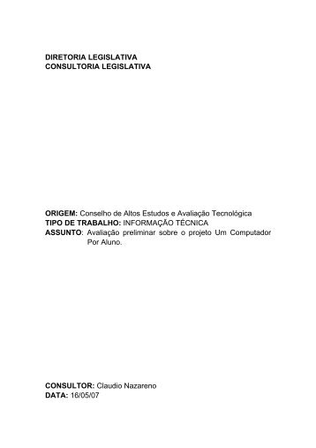 Previsão legal do aparelhamento \(de PCs\) nas escolas