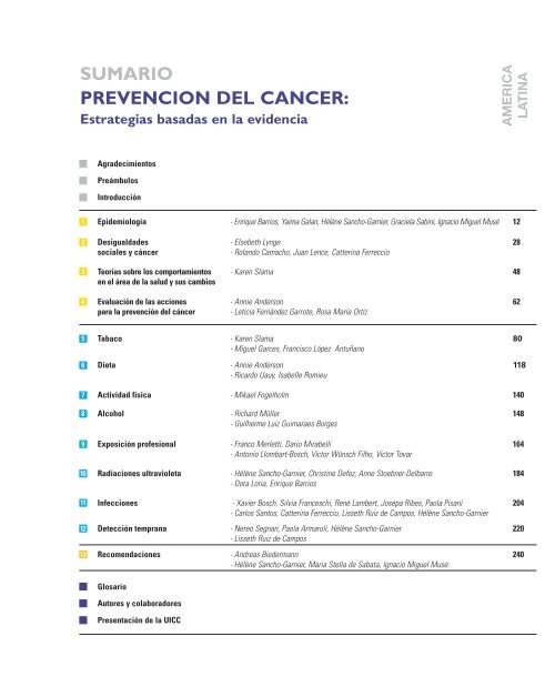 BibliografÃ­a - International Union Against Cancer