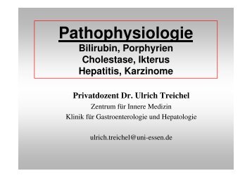 Pathophysiologie der Leber